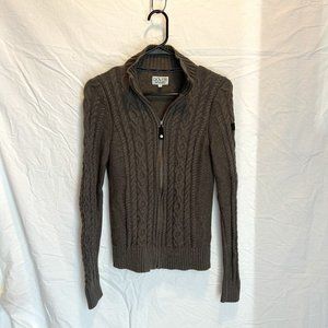 Dover Saddlery Full Zip Women's Cable Knit Cotton Sweater | Small